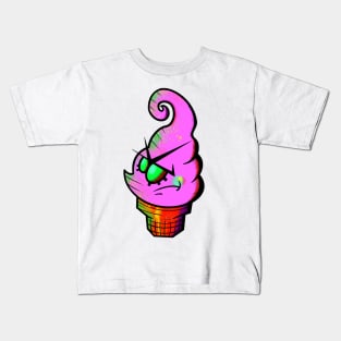 Angry Chibs Soft Serve Ice Cream Kids T-Shirt